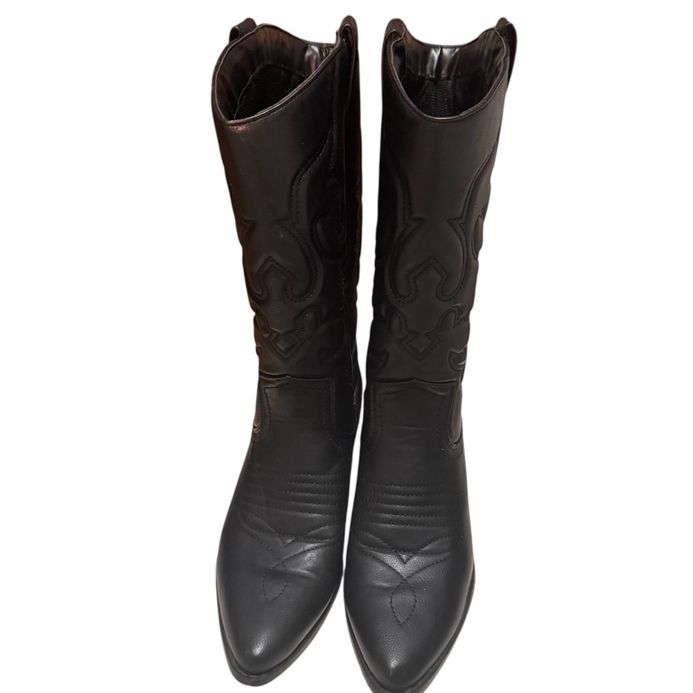 Soda Black Cowgirl Boots
